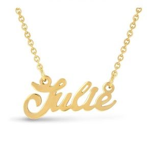 Named Julie necklace gold